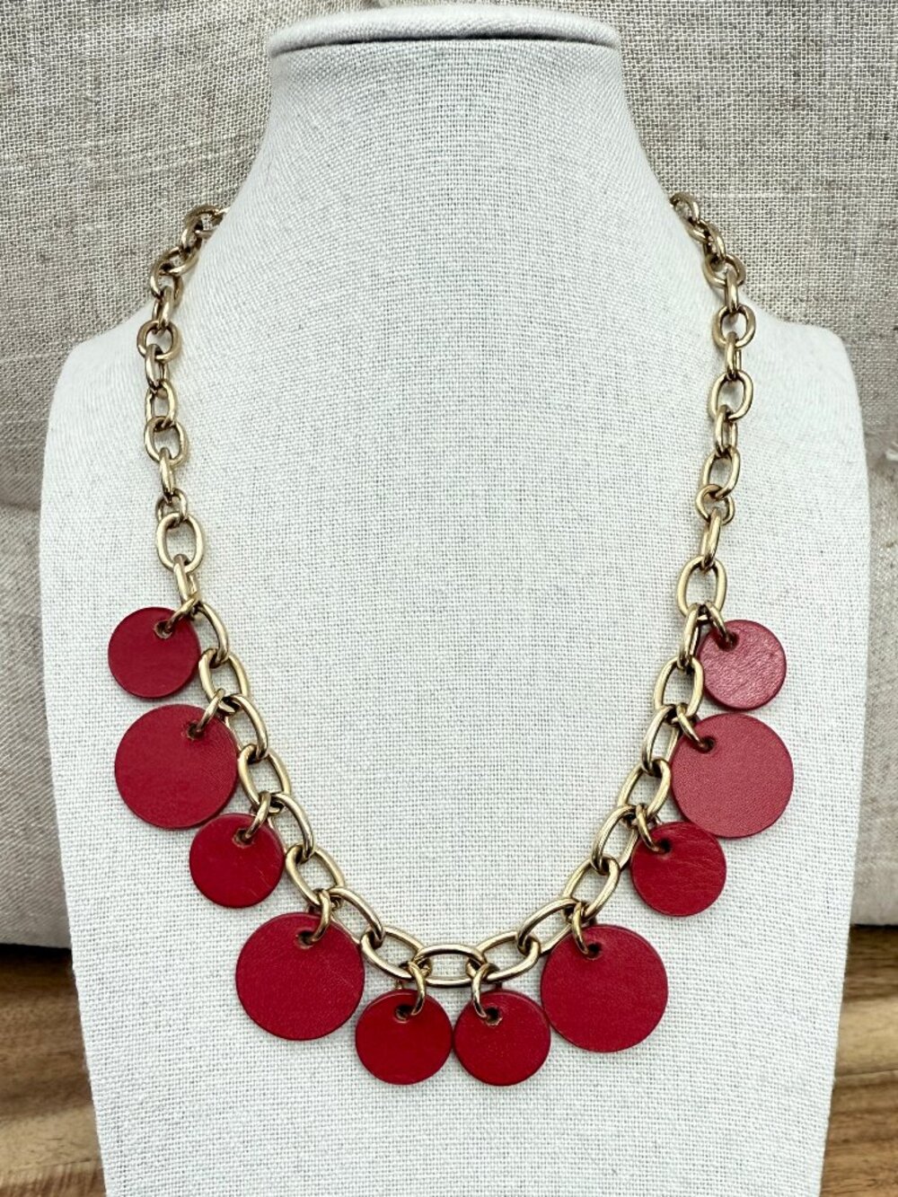 Dyrberg/Kern NOELIA Red leather charm necklace